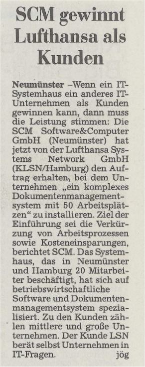 Kieler Nachrichten vom 25. Juni 2003